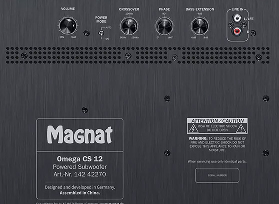 Magnat Omega CS 12 - cecha 1