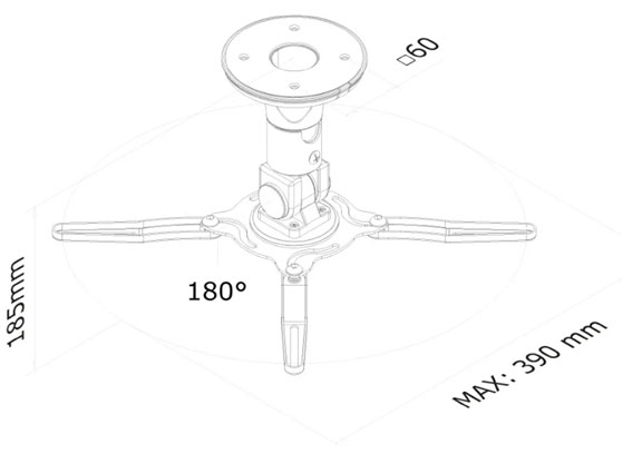 Neomounts BEAMER-C50 - cecha 2