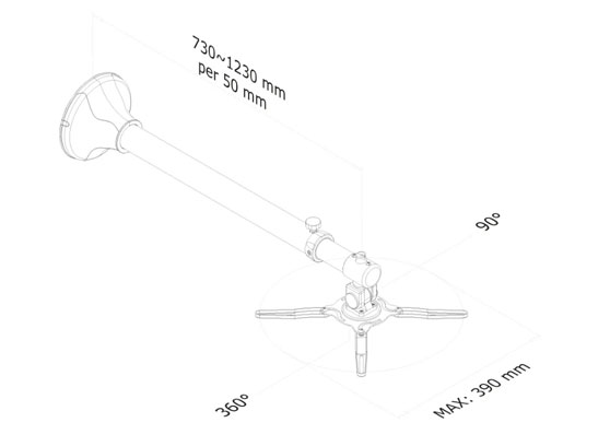 Neomounts BEAMER-W100 - cecha 2