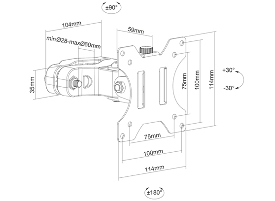 Neomounts FL40-430BL11 - cecha 1