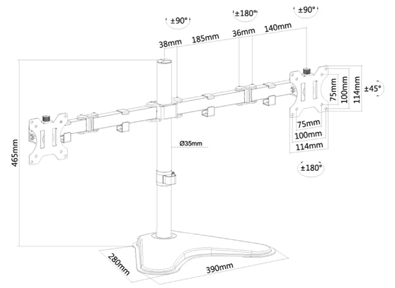 Neomounts FPMA-D550DD - cecha 2