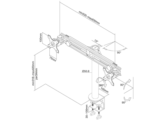 Neomounts FPMA-D700D - cecha 1