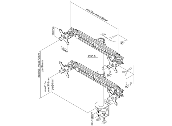 Neomounts FPMA-D700D4 - cecha 1