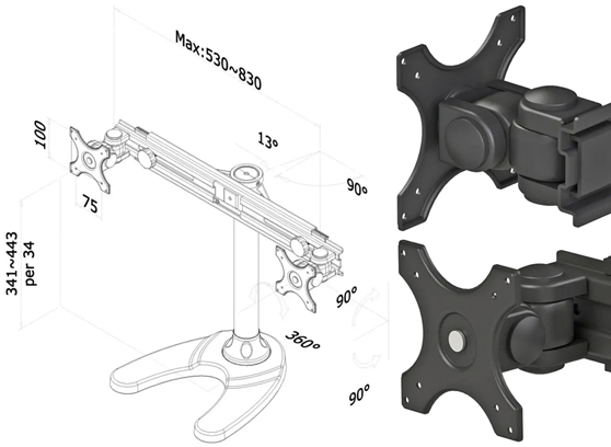 Neomounts FPMA-D700DD - cecha 1