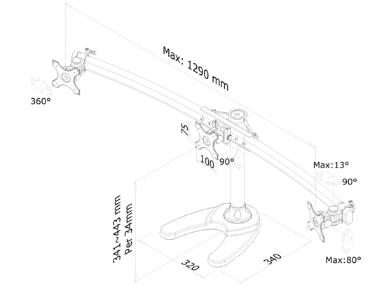 Neomounts FPMA-D700DD3 - cecha 1