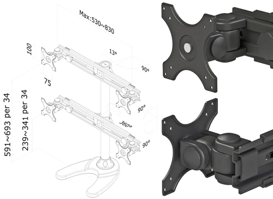 Neomounts FPMA-D700DD4 - cecha 1