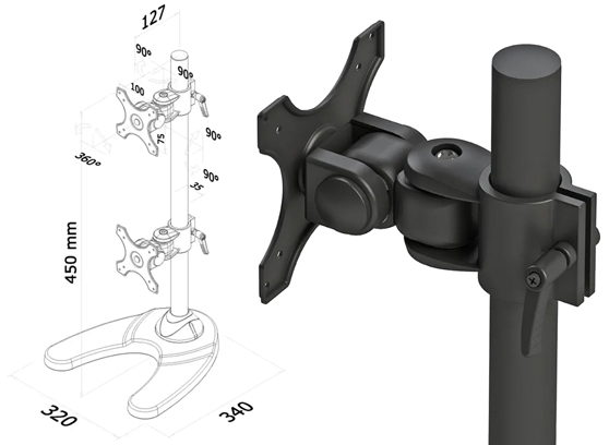 Neomounts FPMA-D700DDV - cecha 1