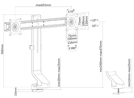 Neomounts FPMA-D860D - cecha 1