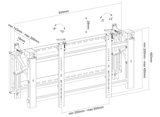 Neomounts LED-VW2000 - cecha 2