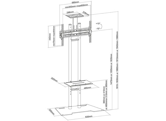 Neomounts PLASMA-M1700ES - cecha 2