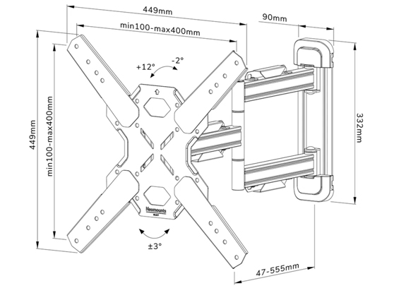 Neomounts WL40S-850BL14 - cecha 2