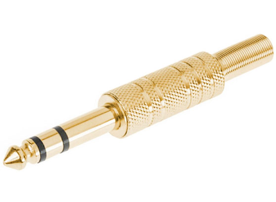 Wtyk Jack 6,3 mm złocony stereo - cecha 1