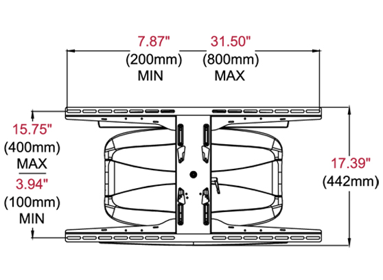 Peerless-AV SUA771PU Designer Series - cecha 1