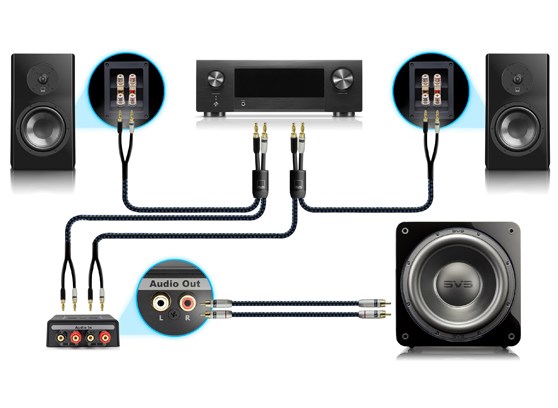 SVS Soundpath Speaker Level Subwoofer Adapter - cecha 1