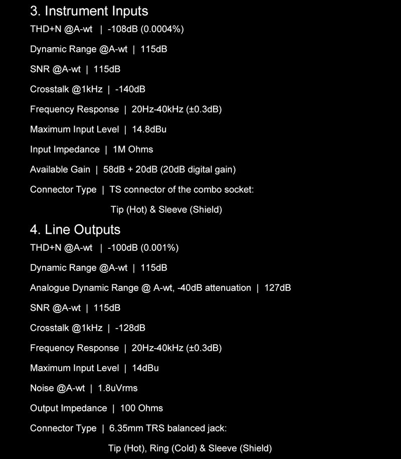 Topping E2x2 - parametry 2