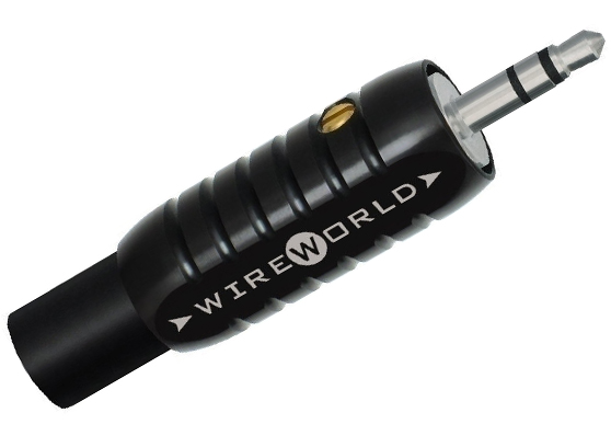 WireWorld Barrel Plug 3.5mm Stereo Jack Silver 11mm - cecha 1