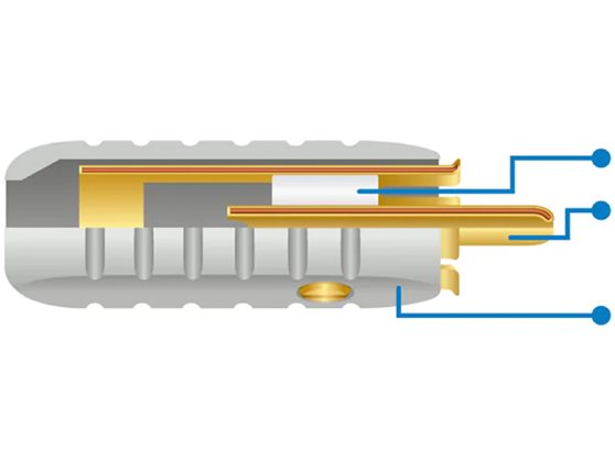 WireWorld Gold-Tube RCA Plug 6.5mm - cecha 1