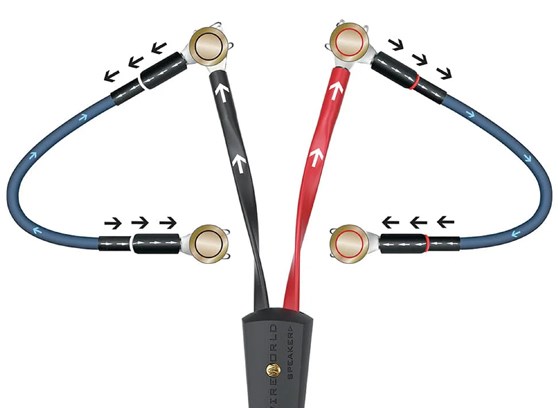 WireWorld Oasis 10 Biwire Jumpers Spade - cecha 1