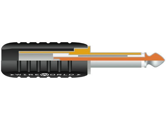 WireWorld Phone Plug 6.3mm Mono Nickel - cecha 1
