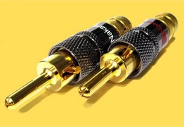 Wtyki pokryte złotem