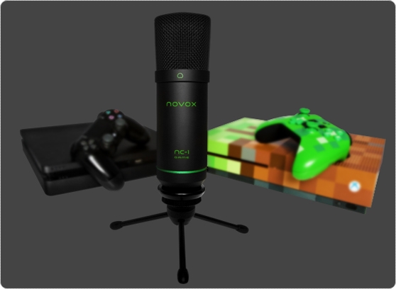 Mikrofon Novox NC 1 Game Statyw Biurkowy Pop Filtr Kosz 